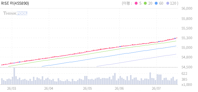 RISE 머니마켓액티브 일봉 차트
