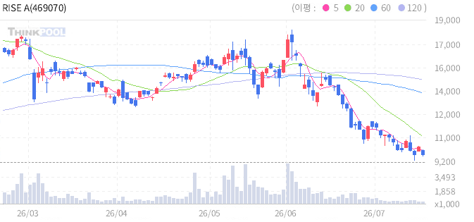 RISE AI&로봇 일봉 차트