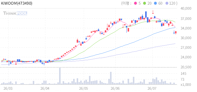 KIWOOM 글로벌AI반도체 일봉 차트