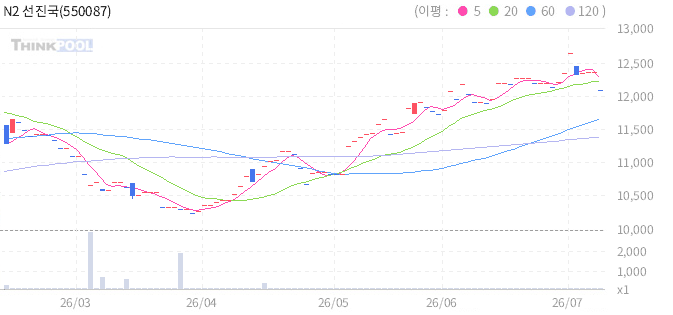N2 선진국 1등주 ETN 일봉 차트