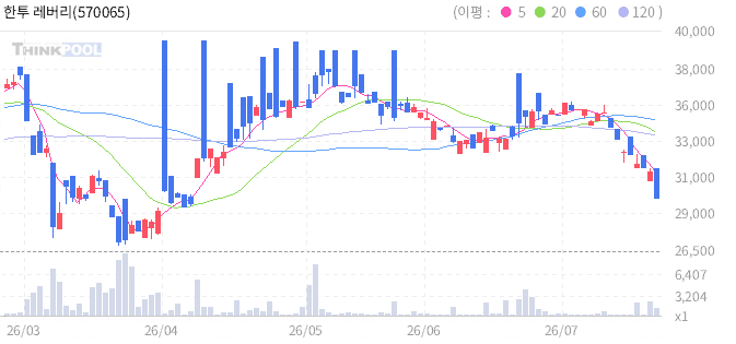 한투 레버리지베트남VN30선물 ETN(H) 일봉 차트